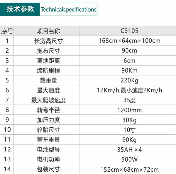 电动金昌尘推车C3105